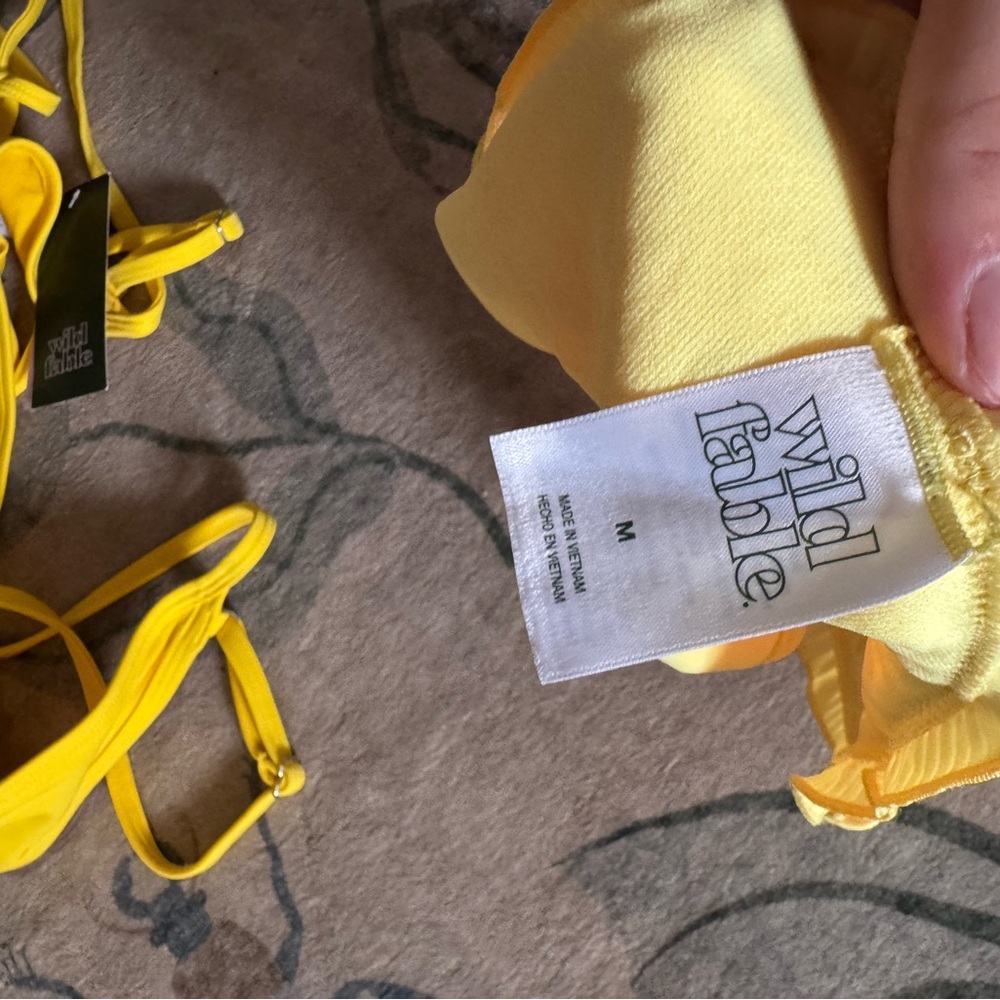 Yellow Ruffle Bikini Bottoms - Picture 6 of 7